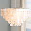 6 - Light Dimmable Tiered Chandelier