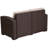 Alderman Faux Rattan Loveseat with All-Weather Cushions-1023983153