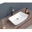 Lavabo de salle de bain vasque rectangulaire en céramique 24 po x 15 po