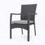 Chaise de salle à manger - Solution de siège d'extérieur exquise avec finition en osier et coussins amovibles pour un confort ultime