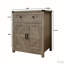 Armoire de rangement en bois avec porte de grange, buffet de café et tiroir pour la cuisine et le salon-488073270