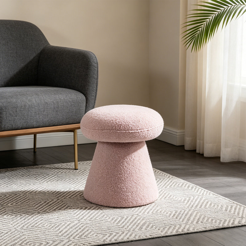 Repose-pieds moelleux Modern, Pink