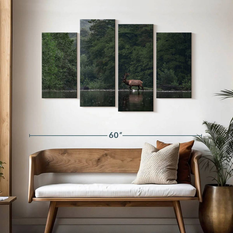 Elk Journey, 32" H x 52" W