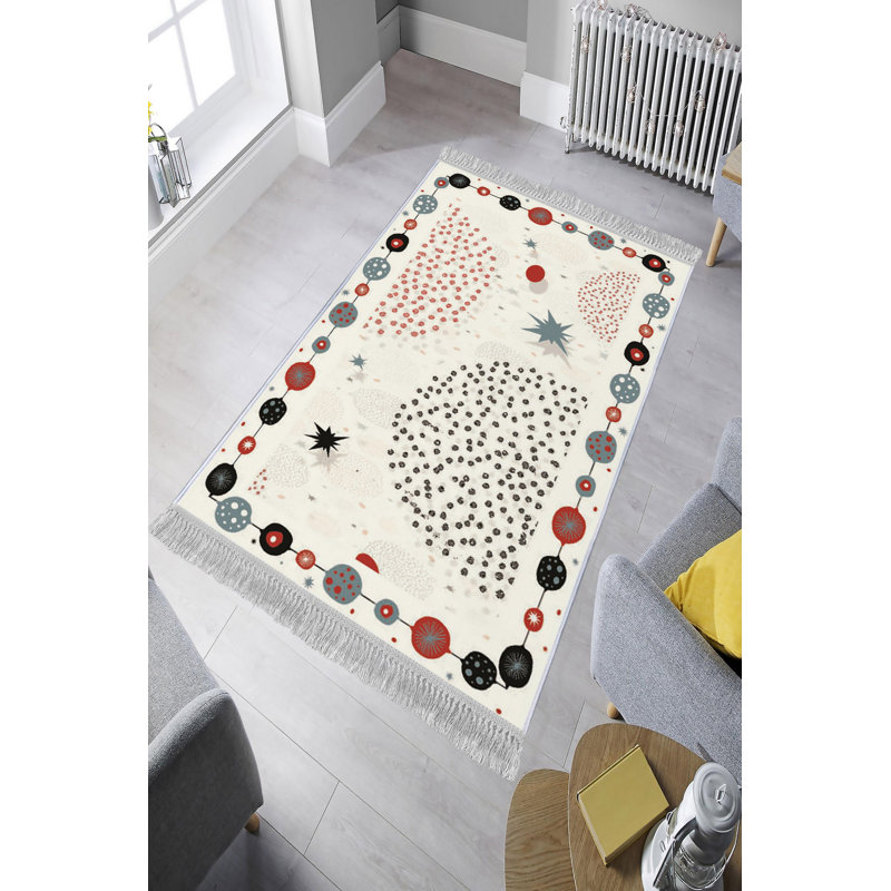 Luxueux tapis en velours de 5,2 x 7,5 pi | Tissu 100% velours, semelle 100% coton, hauteur des poils de 0,4 po | Antibactérien, antidérapant, lavable à la machine | Impression numérique 3D élégante, parfaite pour le décor du salon et de la chambre à coucher