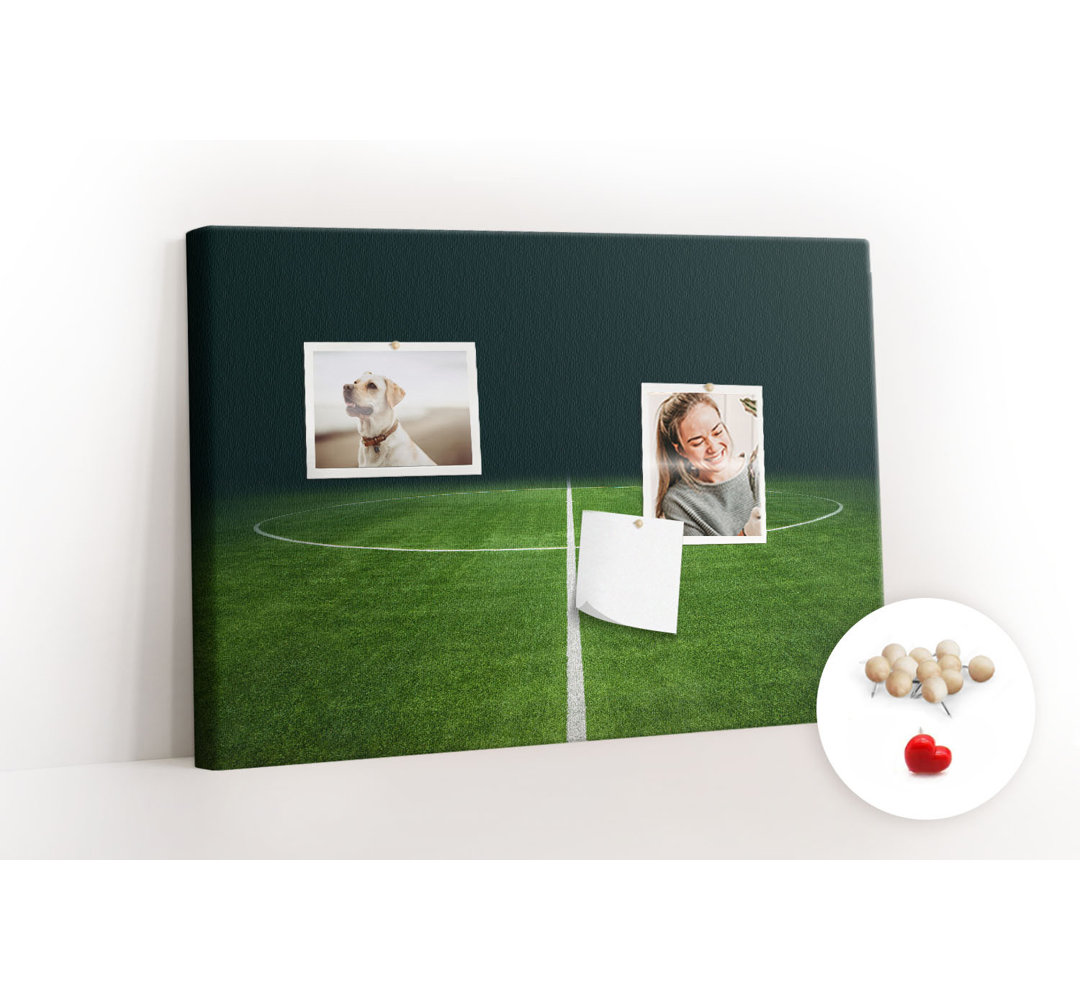Wall Mounted bulletin board print wall art notice boards for office corkboard Football field