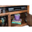 Meuble télé 72 po pour téléviseur de 85 po ou moins, aucun assemblage requis, finition whisky