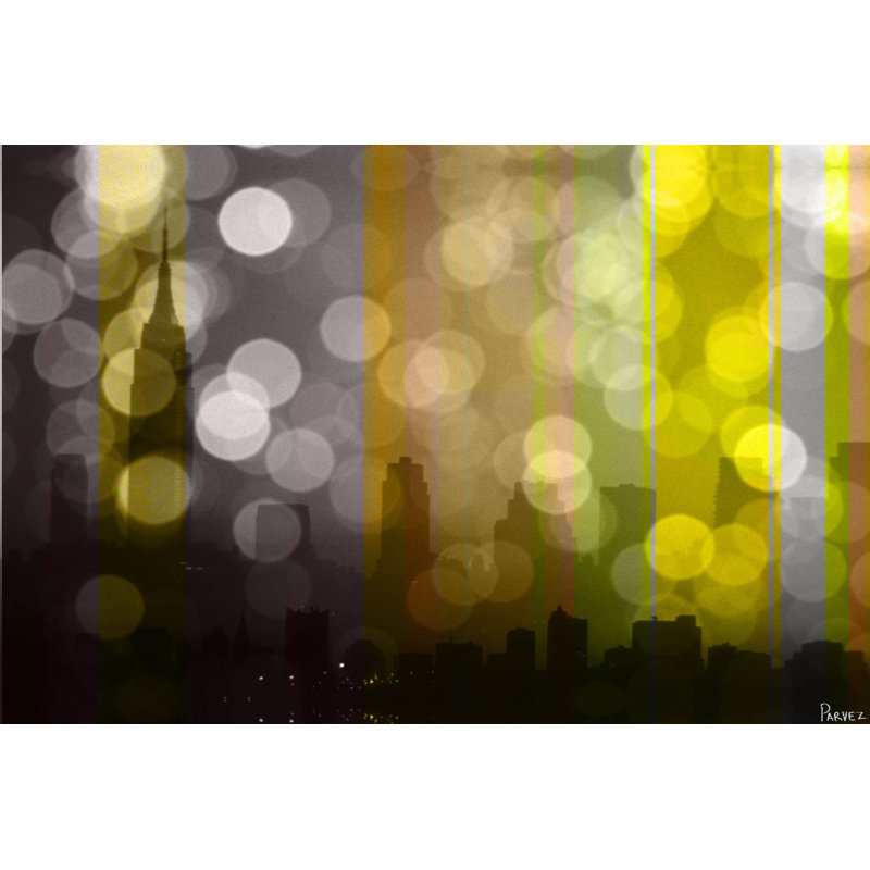 « manhattan » par parvez taj,, impression sur toile tendue, 20 po x 30 p
