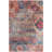 Machine Washable Southwestern Blue/Red Area Rug-1583150433
