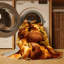  Tapis lavable avec pouding et desserts-1418985314