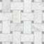 Jumbo Basketweave 12" x 12" Matte Marble Mosaic Floor and Wall Tile -430751855