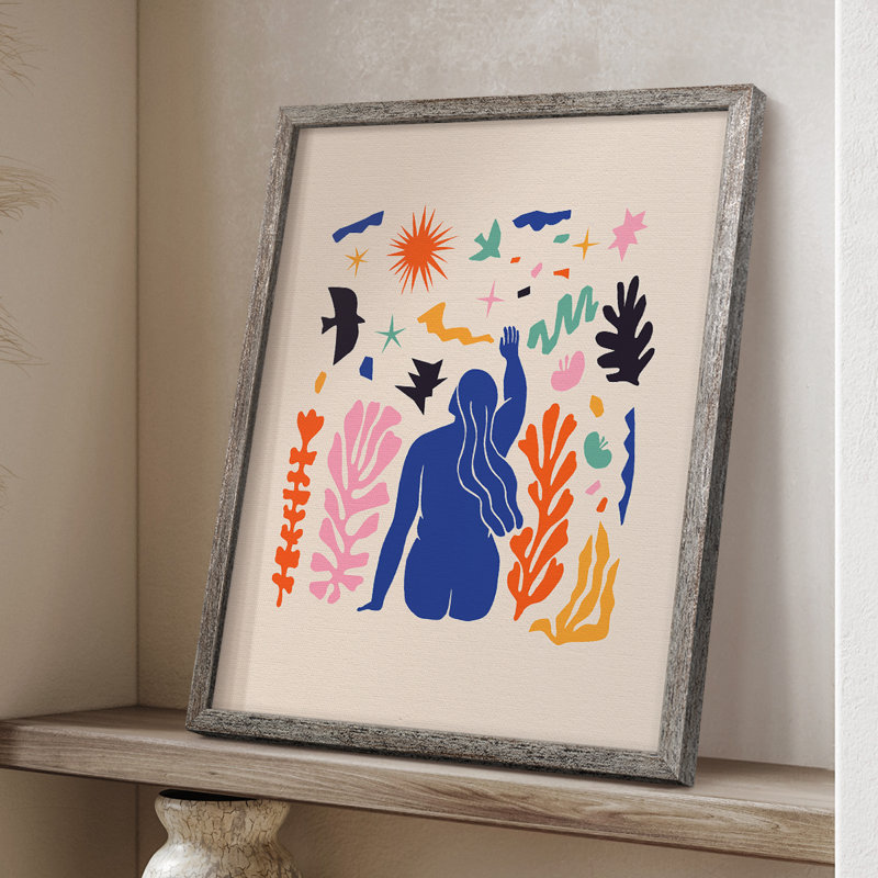 Matisse CDXLVI, reproduction d'art encadrée - bois massif, H 11 po x l 9 po