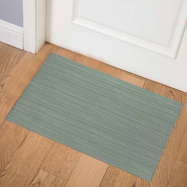 Polynib Solid Indoor Only Door Mat Symple Stuff Color: Charcoal, Mat Size: Rectangle 4' x 8