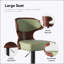 Tabourets de bar pivotants à hauteur réglable avec dossier et repose-pieds, revêtement en similicuir pour plus de confort et de style-1874464614