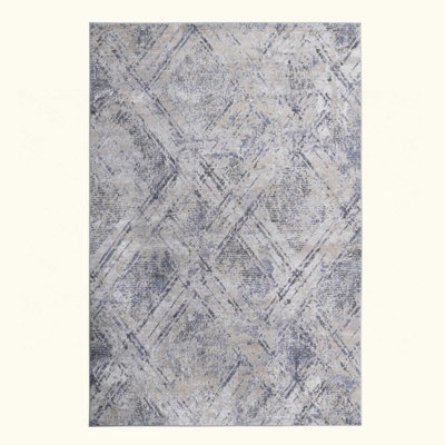 Geometric Non-Shedding Living Room Bedroom Dining Home Office Stylish And Stain Resistant Area Rug