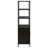 Benioff 3-Shelf Radio Weave Cane Metal Accent Cabinet-577915725