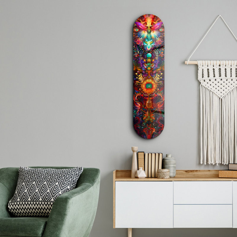 Peinture décorative en verre trempé