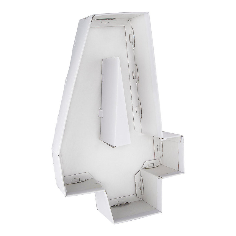 Blocs de lettres Weesner Number 4 Stand-Up