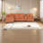 Multifunctional Chenille Sectionals With Storage, Modern Reversible Sleeper For Family Rooms
