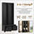 Coat Racks Set of 2, French Retro 3-in-1 Hall Tree with Bench &amp; Drawers | Black | MDF-2002065409