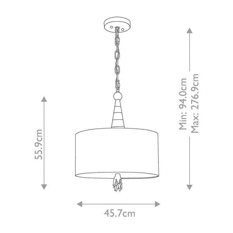 Croyd 2 - Light Drum Pendant