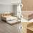 Natural Wood Full Size Daybed with Trundle Bed, Built-in Study Desk & Storage Shelves | Space-Saving Multi-Functional Furniture-103049659-104773353