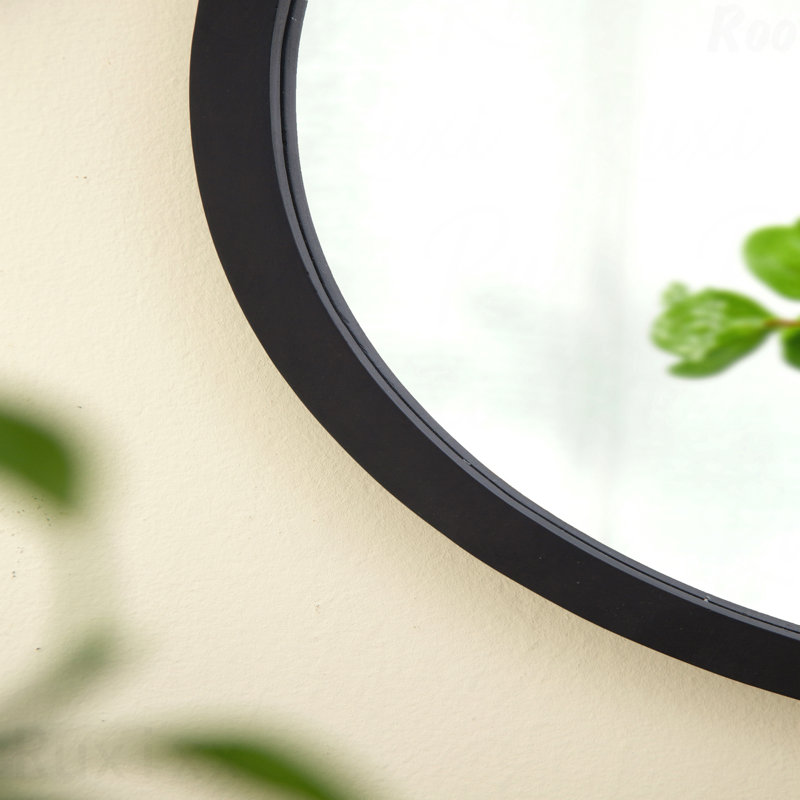 Miroir d'appoint mural 20 "X 20", Noir