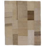 Hand Knotted Wool Area Rug in Beige
