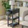 24'' Tall End Table, Narrow Side Table with Drawer and Shelve for Small Space