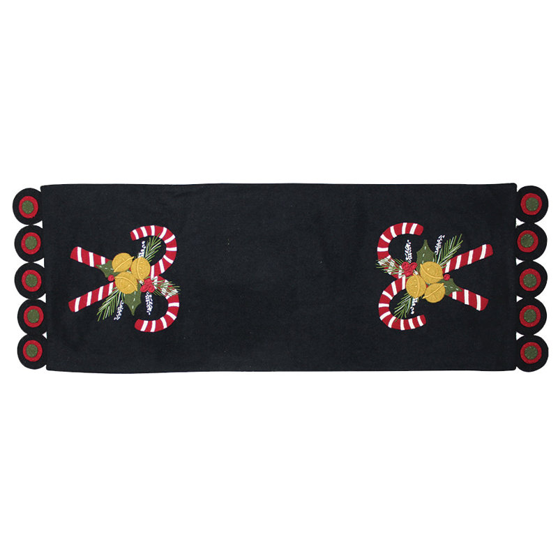The Holiday Aisle® Candy Canes Table Runner
