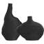 Ensemble de 2 vases noirs superposés Uttermost