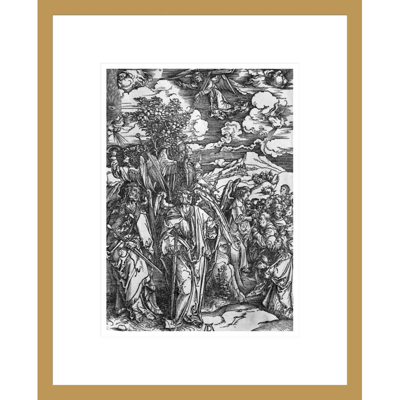 Scène de l'Apocalypse «The Four Angels tenant les vents» par Albrecht Dürer, impression giclée sur cadre
