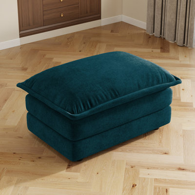 Repose-pieds rectangulaire en chenille