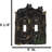 Set Of 2 Rustic Forest Black Bears Climbing Tree Double Toggle Switch Covers
