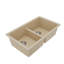 Ensemble d'évier de cuisine à double cuve 50/50 Karran Quartz 32 "X 19-1 / 2"-54821677