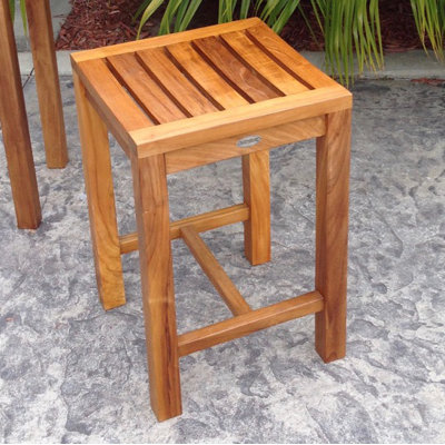 Ingrid A-Grade Teak Wood Outdoor Barstool