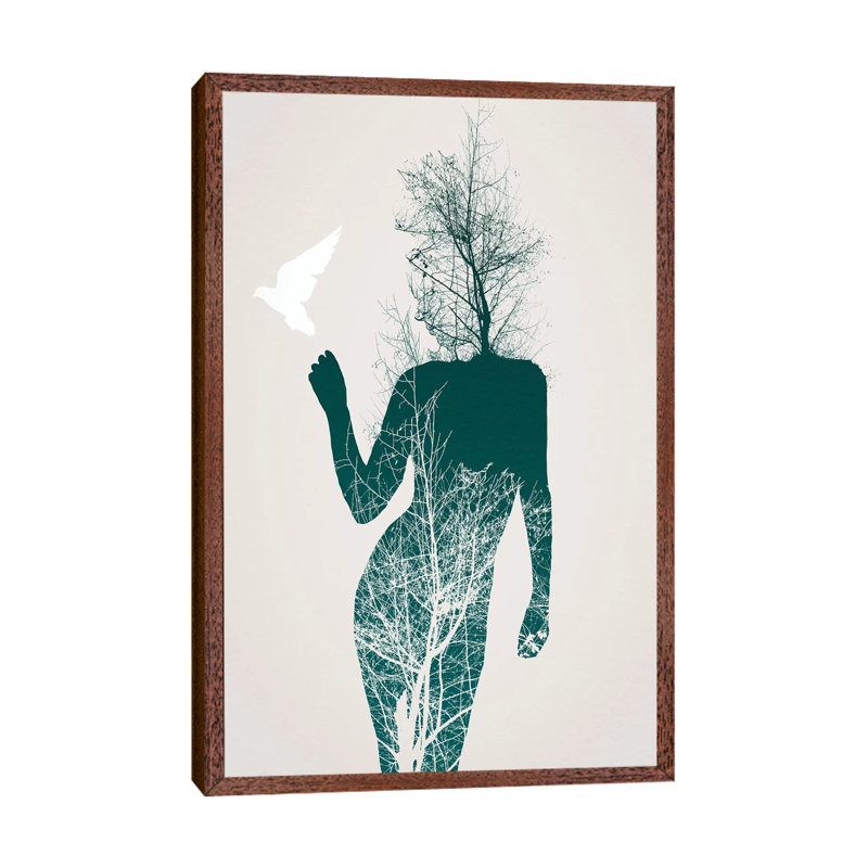 Bliss Of Solitude by Daniel Taylor - Print on Canvas, 152.5 cm H x 101.5 cm W, Brown Floater Framed