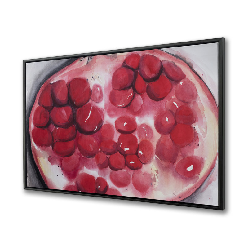 Art sur toile encadrée «Open Pomegranate»