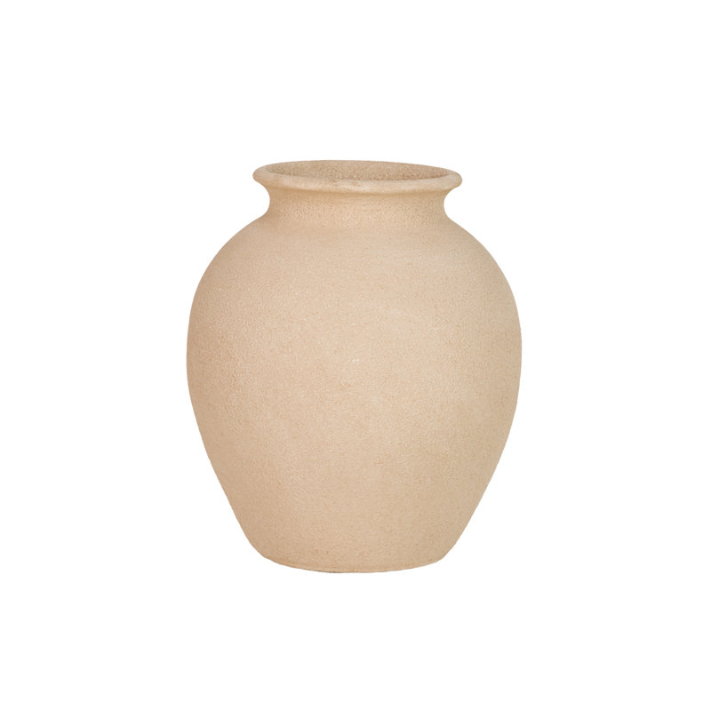 Ceramic / Porcelain Jar, Brown, 30cm H x 28cm W x 28cm D