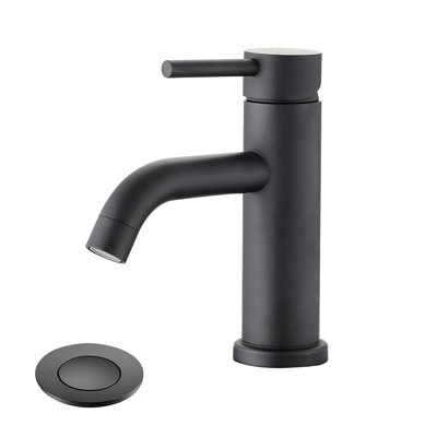 Single Hole Bathroom Faucet with Drain Assembly