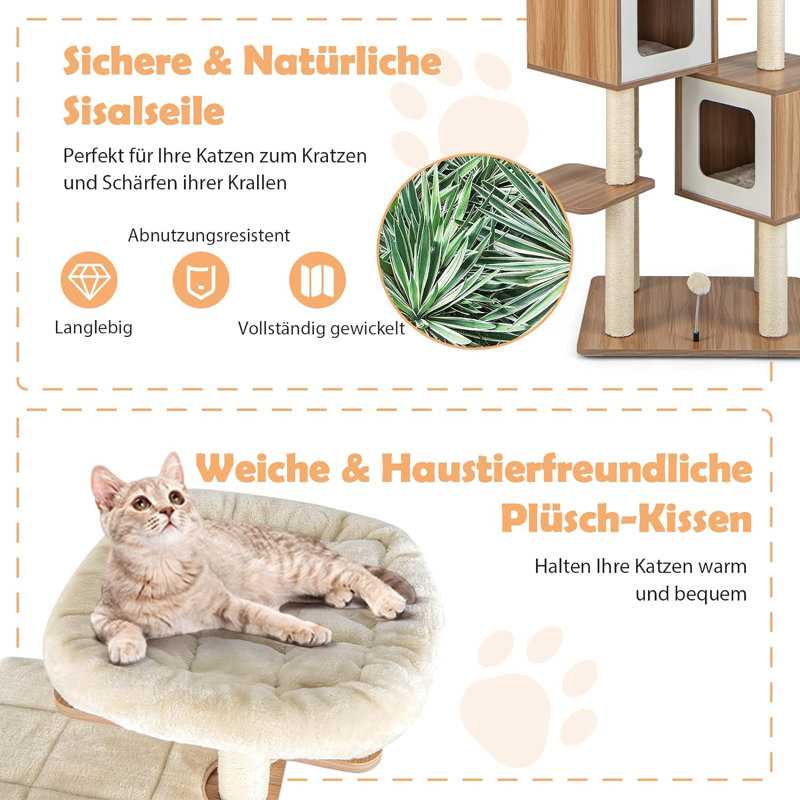 163 cm H Cat Tree / Condo
