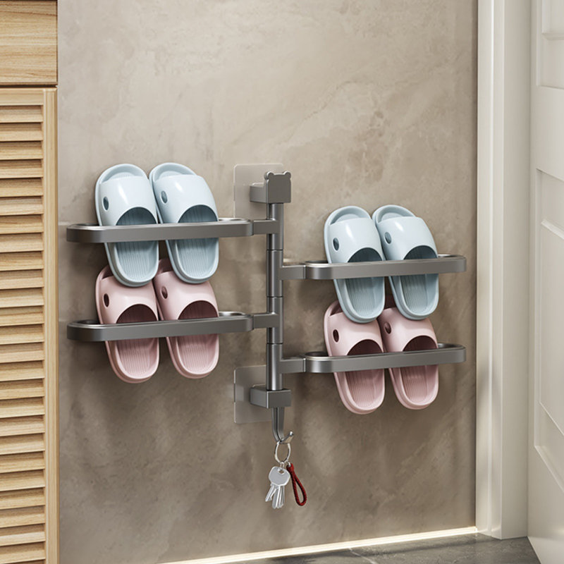 Étagère à serviettes pivotante sans trou, H 1,38 po x l 13,58 po x P 13,58 po, Alloy