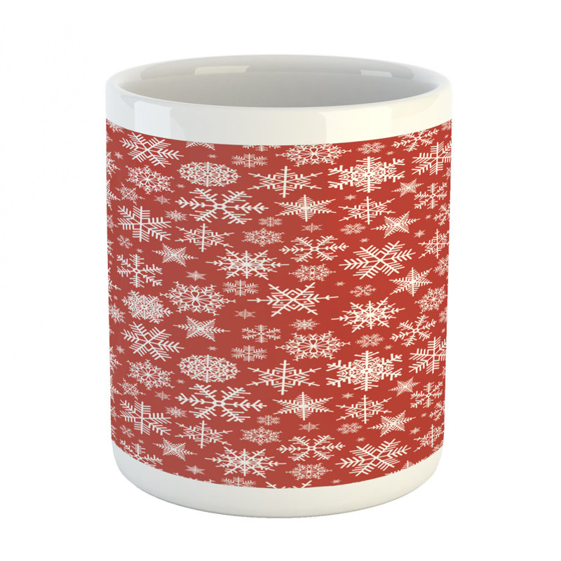 Grande tasse à café flocons