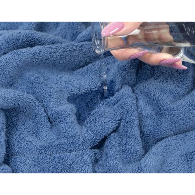 Soft Linen Oversized Bath Sheet 40X80 Extra Large For Bathroom, 600 GSM 100% Cotton Turkish Jumbo Bathsheet Towels For Adults, Electric Blue Bath Sheet