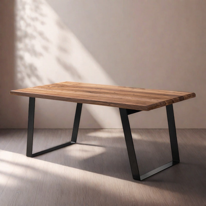 Table de salle à manger en bois massif de style nordique, H 29,5 po x L 62,9 po x l 34,6 po