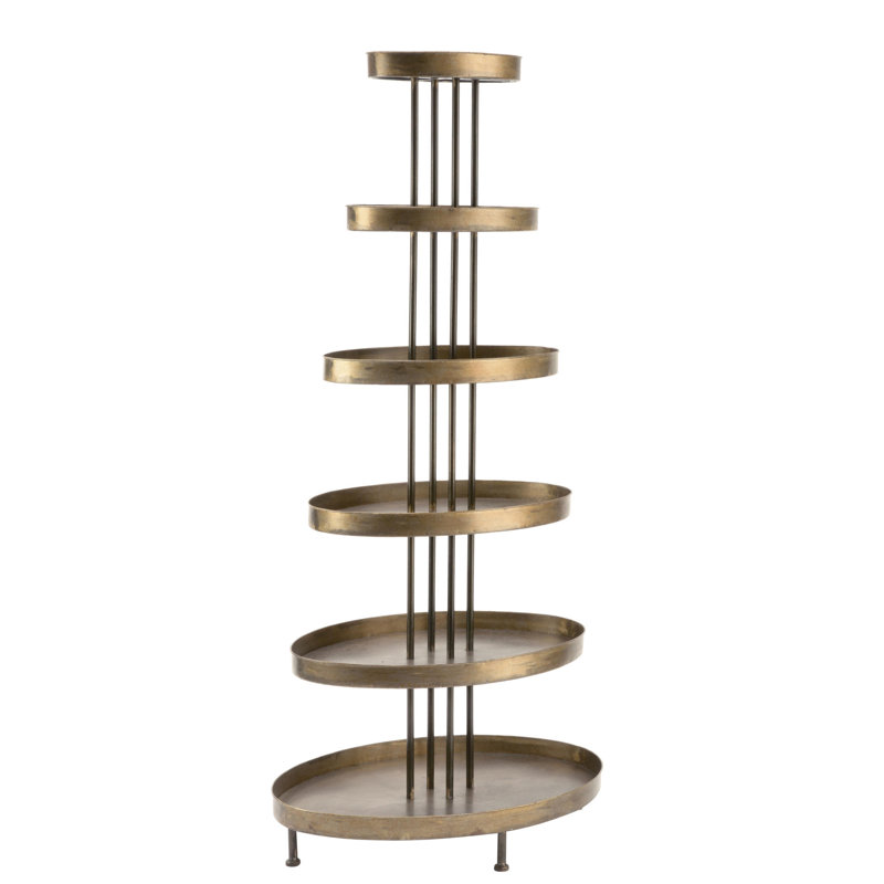 6-Tier Meytal Oval Display Shelf