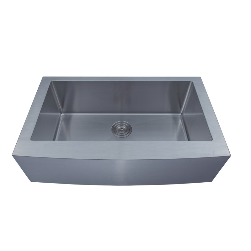 Loft 33" x 22" Farmhouse Kitchen Sink with Grid and Strainer