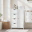 Armoire de rangement autoportante avec 4 tiroirs et 1 porte