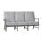 Croquet Aluminum Sofa - Slate Gray-1826155616-1826155646-1826159883