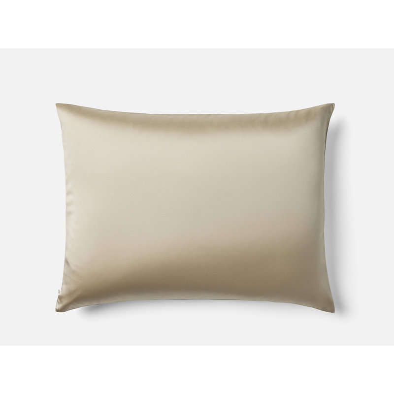 Selene Organic Silk Pillowcase King Espresso, Standard/Queen, Pearl