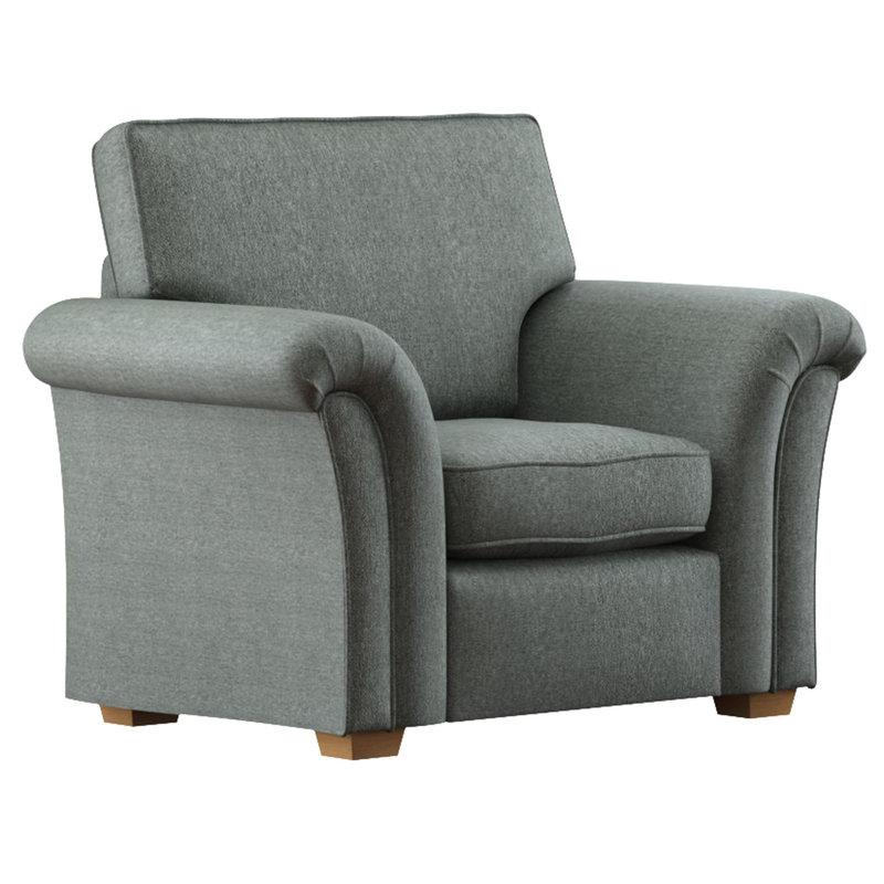 Upholstered Armchair, Granite